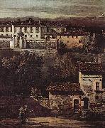 Bernardo Bellotto Das Dorf Gazzada, Blick von Sud-Ost auf die Villa Melzi d'Eril oil painting on canvas